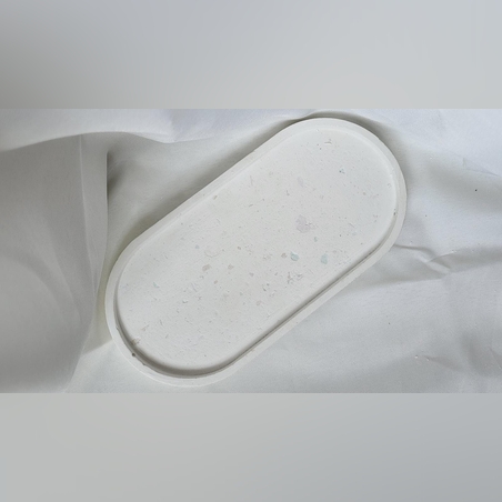 מגש אליפסה גדול מבטון