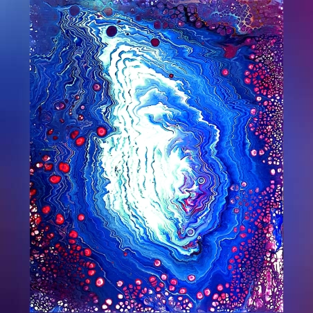 מערבולת- ציור אקריל על קנבס