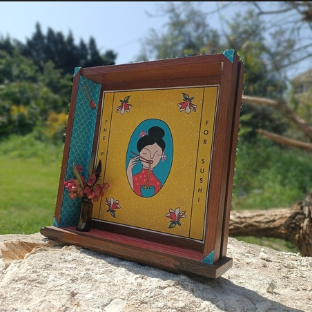 מדף נוי ממגירה בעבודת יד