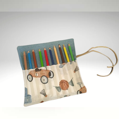 קלמר בד מתגלגל מעוצב בעבודת יד