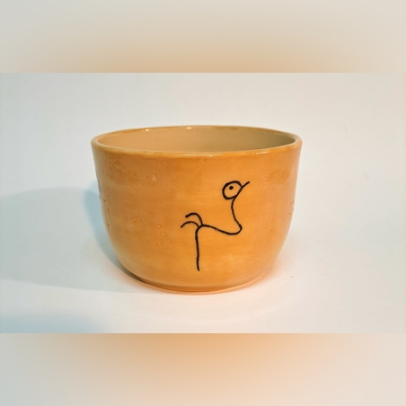 כלי עם ציורי ציפור מהאומנות הפראקולומביאנית