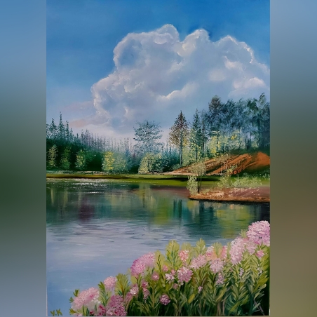 חלום ליל קיץ- ציור שמן על קנבס