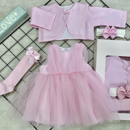 מארז שמלה לבריתה - ורוד