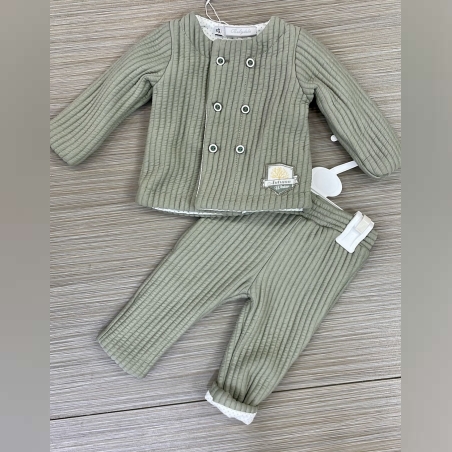 חליפת בייבידולה - ירוק זית