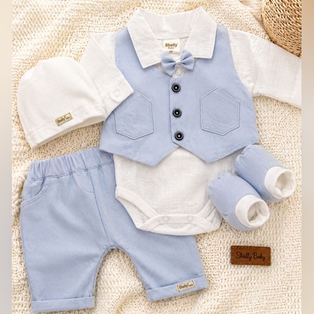 חליפת ברית  - ווסט תכלת