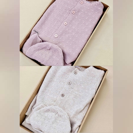 מארז סט סרוג לבייבי 0-3 חודשים