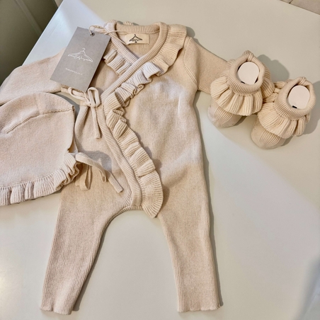 אוברול דגם ליה - בז׳