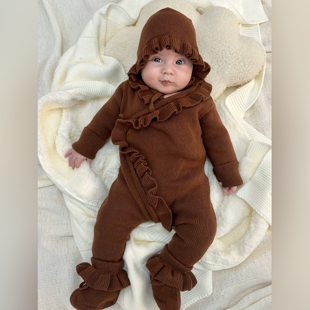 אוברול דגם ליה - חום