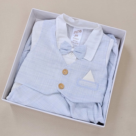 חליפת ברית NB - ווסט תכלת