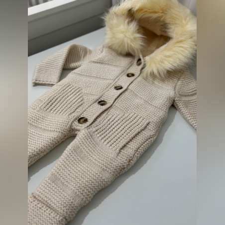 אוברול פרווה - בז