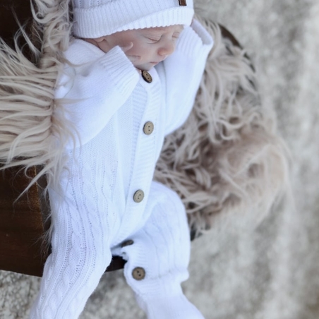 סט אוברול סרוג ניובורן