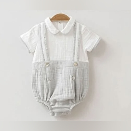 בגד גוף קיצי - אפור