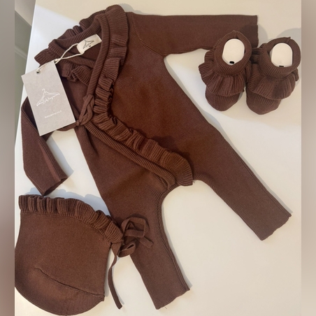 אוברול דגם ליה - חום