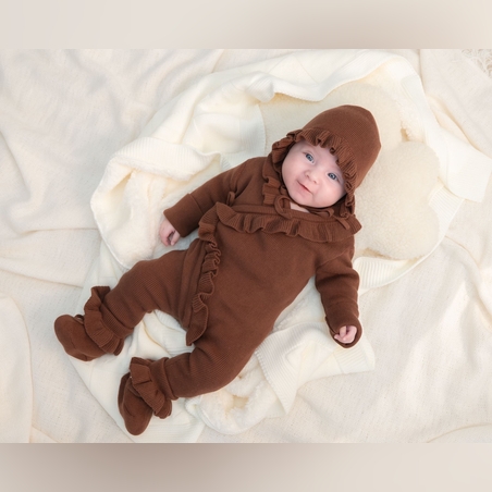 אוברול דגם ליה - חום