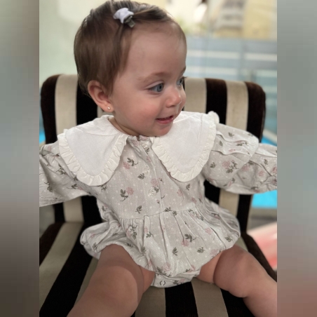 דגם רוז -  אוברול צווארון פרפר