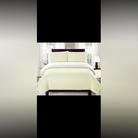 סט מצעים תחרה צהוב בהיר