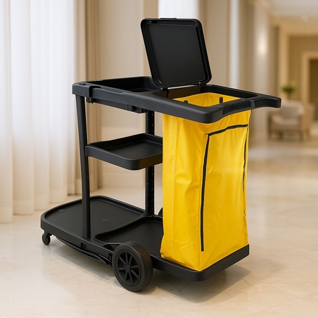 עגלת ניקיון מקצועית – דגם 9010