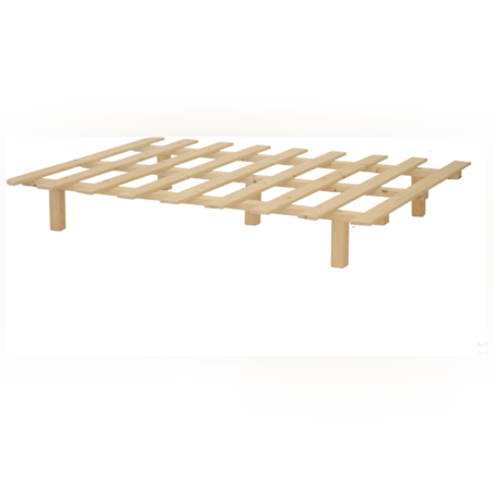 בסיס מיטה מעץ אורן מלא וחזק