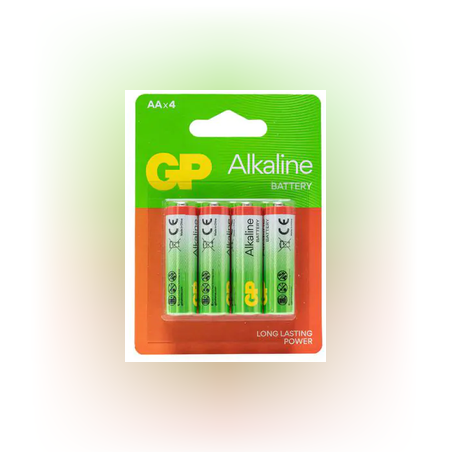 4  סוללות אלקליין AA