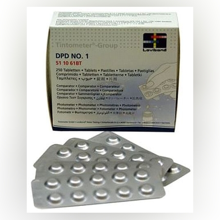 10 כדורי DPD No. 1 Rapid למדידת כלור ידני