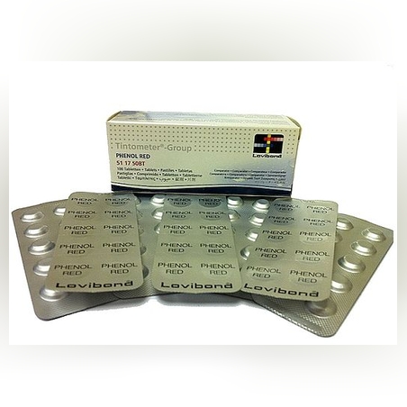 10 כדורי Phenol Red Rapid למדידת pH בדיקה דיגיטלית