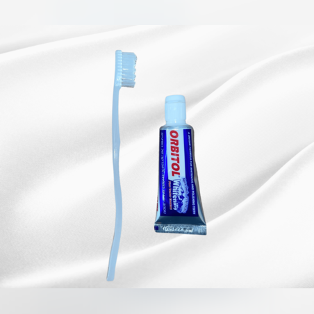 10-ערכות דנטליות מברשת שיניים + משחה בקרטונית