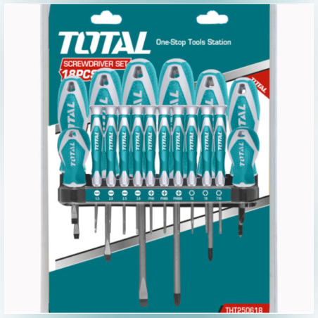 סט 18 מברגים איכותיים מחברת TOTAL