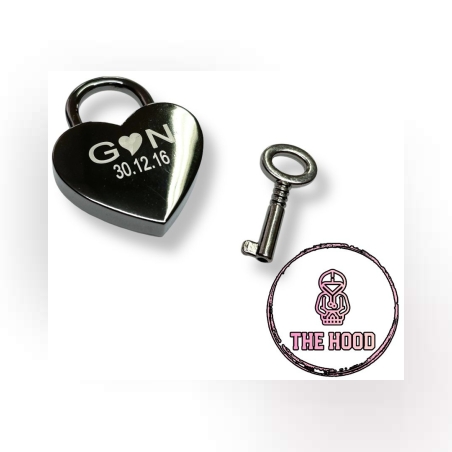 מנעול אהבה מפלדה עם חריטה אישית