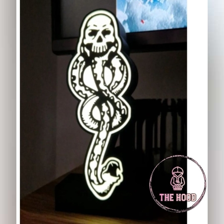 מנורת Lightbox סמל אוכל המוות הארי פוטר