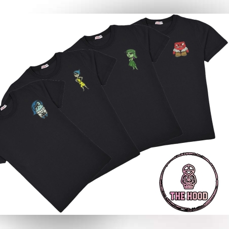 סט טישרטים זוגי- דמויות 'הקול בראש' -ניתן לבחור כל דמות