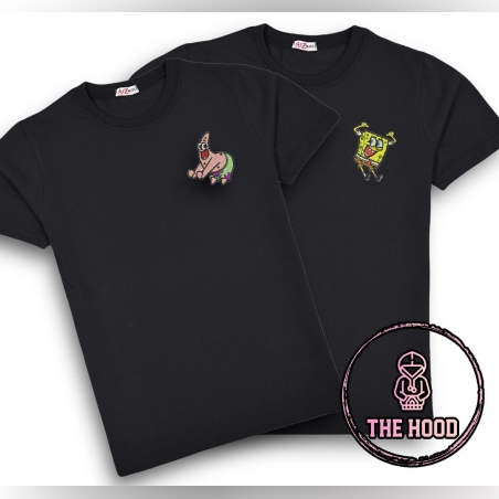 סט טישרטים  זוגי- דמויות 'בובספוג ופטריק'