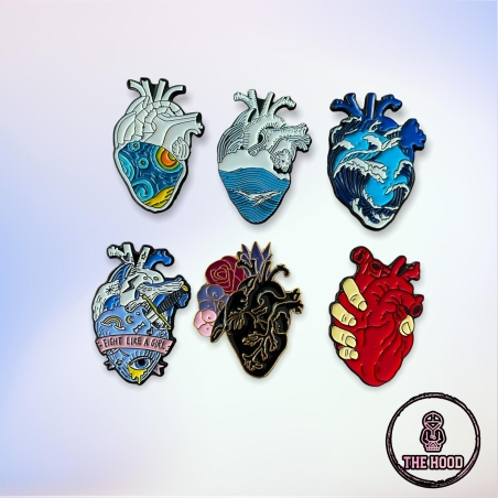 סיכות לב בעיצובים שונים