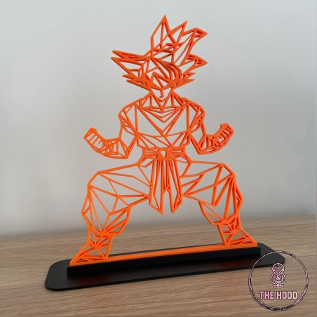 פסל גאומטרי בהדפסת תלת מימד-gooku גוקו דרגון בול