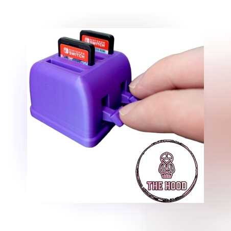 מעמד ל-4 משחקי נינטנדו סוויץ בצורת טוסטר בהדפסת תלת מימד