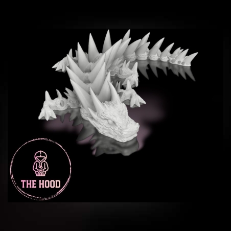 מיני דרקון Horned Dragon בהדפסת תלת מימד