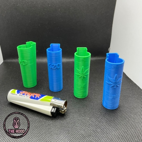 כיסוי למצית קליפר עם הדפסת 420/עלה קנאביס