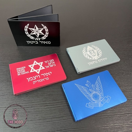 ארנק אלומיניום עם חריטה בעיצוב אישי