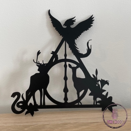 שלט אוצרות המוות הארי פוטר Harry Potter בהדפסת תלת מימד