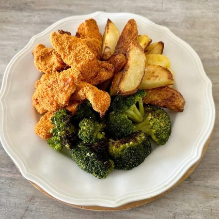 שניצלונים, ברוקולי וצ׳יפס