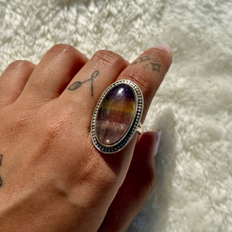 טבעת פלואוריט 8