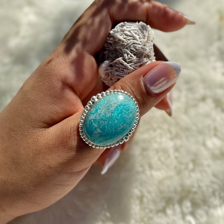 טבעת טורקיז טיבטית 6.5