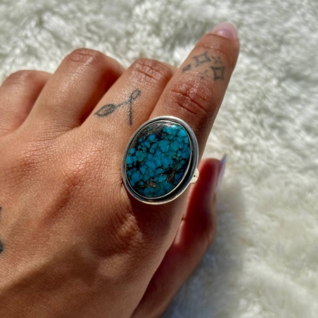 טבעת טורקיז טיבטית 8