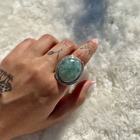 טבעת אקוומרין 5.5