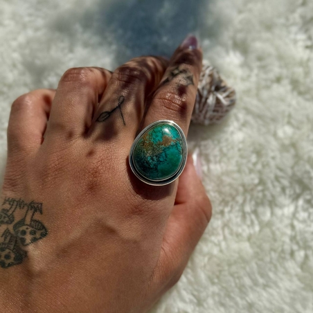טבעת טורקיז טיבטית 9