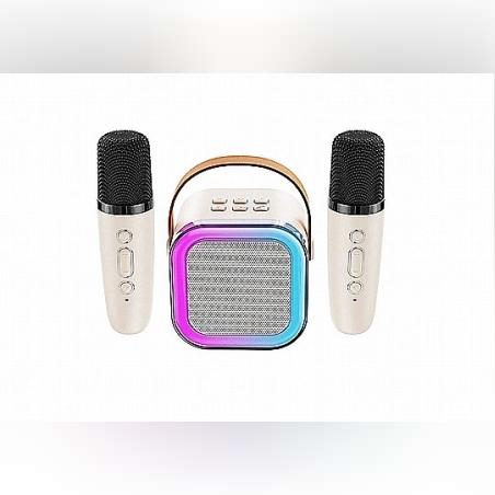 רמקול אמפליפייר בלוטוס + 2 מיקרופונים