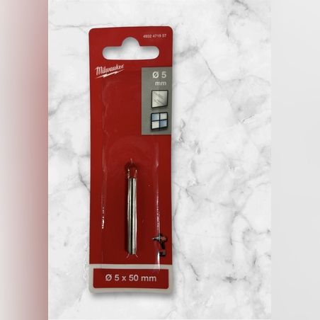 מקדח זכוכית ואריחים בגודל 5x50mm