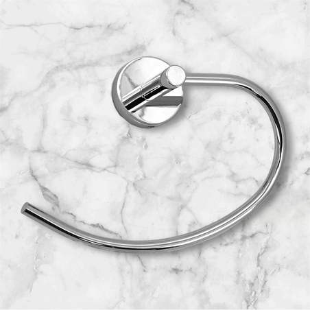 מוט מגבת עגול צבע ניקל