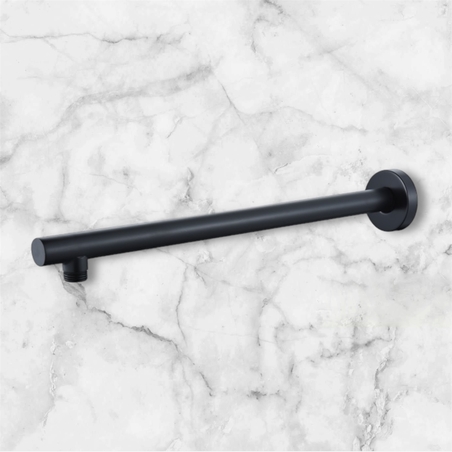 זרוע עגולה שחורה 40 ס״מ לראש מקלחת