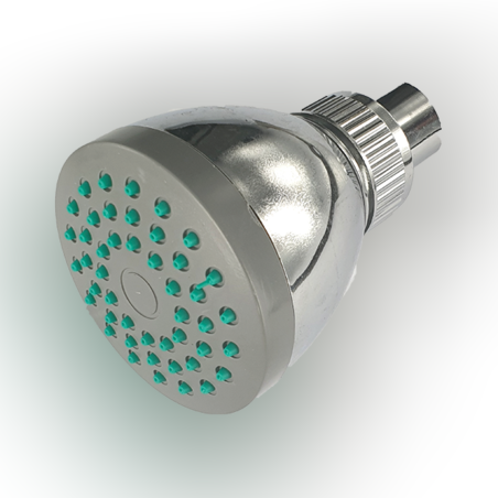 ראש מקלחת כנרת  עגול - גימור כקום - AQUATEC