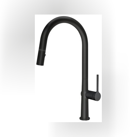 ברז מטבח נשלף גבוה | 2 מצבי זרימה | SENSE |שחור מט|306369BL